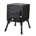 Houtkachel compact uitklapbaar met aslad, Ophalen of Verzenden, Nieuw