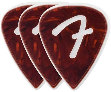 Fender F Grip 351 Pick Shell plectrum 1.50 mm 3-pack, Muziek en Instrumenten, Instrumenten | Toebehoren, Ophalen of Verzenden
