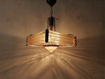 Plafondlamp - Uitzonderlijke hanglamp in Art Deco/Moderne