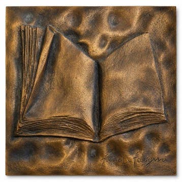Pericle Fazzini (1913-1987) - sculptuur, Libro Bassorilievo, Antiek en Kunst