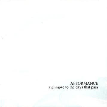 cd digi - Afformance - A Glimpse To The Days That Pass, Verzenden, Zo goed als nieuw