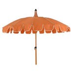 Parasol | Decoris | Ø 195 x 215 cm (Oranje, Rond), Verzenden, Nieuw