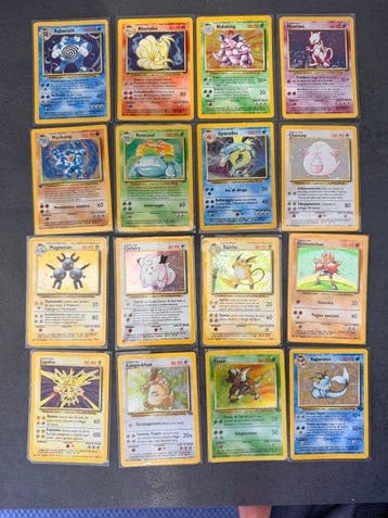 Pokémon - 16 Mixed collection - WOTC - Base set, Jungle, Nieuw