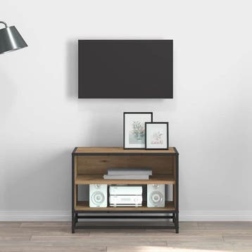 vidaXL TV Eenheden 61 x 40 x 46 cm Artisan Eiken Bewerkt, Minder dan 50 cm, Verzenden, Nieuw, Minder dan 100 cm