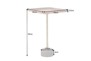 Design bijzettafel TRAYFUL 55cm natuurlijk acacia massief, Ophalen of Verzenden, Nieuw