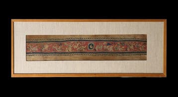 Oude Egypte, Fragment van Koptisch textiel met Paspoort voor