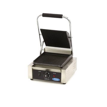 Contactgrill - Gegroefd - Enkele Grillplaat - 22 cm, Witgoed en Apparatuur, Contactgrills, Verzenden, Nieuw