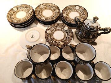 Capodimonte - Koffieservies voor 12 (13) - Porselein,
