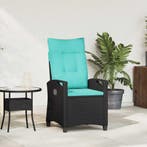 vidaXL Verstelbare tuinstoel 56 x 60 x 112 cm staal, Tuin en Terras, Tuinstoelen, Verzenden, Nieuw, Rotan