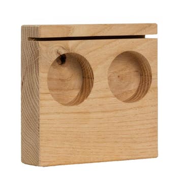 Menukaarthouder BLOC Eiken - Diameter 46 mm, Diepte 20 mm,, Nieuw in verpakking