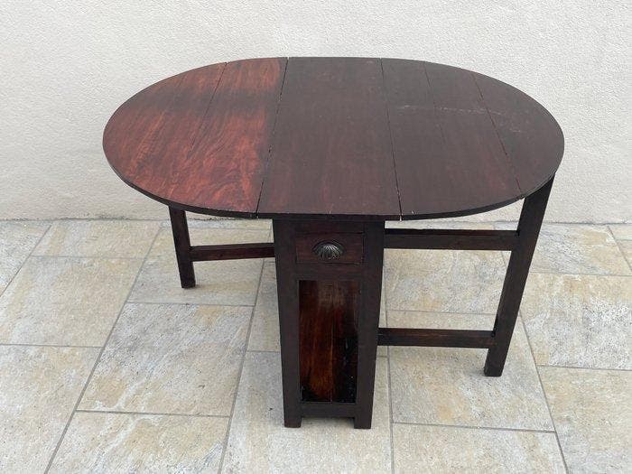 Tafel - Hout - Vouwtafel Gateleg, Antiek en Kunst, Kunst | Designobjecten