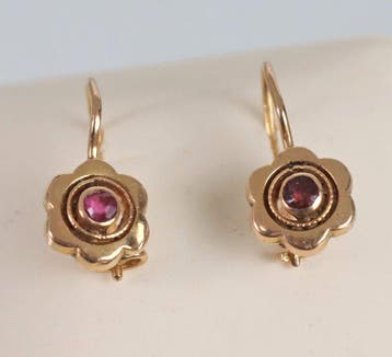 Zonder minimumprijs - Oorbellen - 14 karaat Geel goud -, Sieraden, Tassen en Uiterlijk, Oorbellen, Nieuw