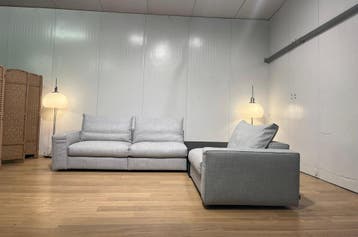 NIEUWSTAAT Linteloo Mauro Hoekbank NP €15.000 + GARANTIE, Design Bank Bankstel Zetel Hoekbank Linteloo, Hoekbank, 300 cm of meer