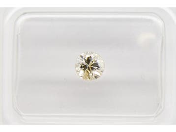 Veiling - Natuurlijke diamant - Kleur M 0,39 ct, Sieraden, Tassen en Uiterlijk, Edelstenen, Nieuw