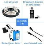 LED strips op batterij / accu - RGB - Warm wit - Helder wit, Verzenden, Nieuw