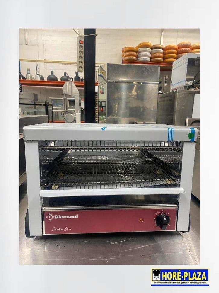 Elektrische salamander tosti gril Diamond  | 3 manden | RVS, Zakelijke goederen, Horeca | Keukenapparatuur, Nieuw zonder verpakking