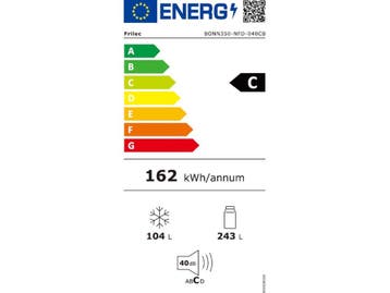 Frilec BONN350-NFD-040CB - Koelvriescombinatie - No Frost -, Verzenden, Zo goed als nieuw