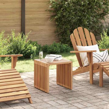 vidaXL Tuin Bijzettafel Bruin 45 x 45,5 x 45,5 cm Massief, Verzenden, Nieuw