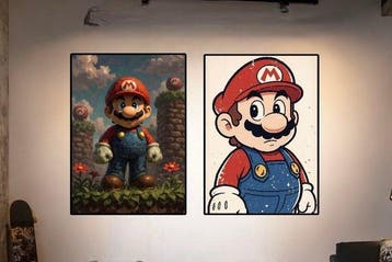 SSICK - [XL MATTE PAPER] Kingdom Canvas + retro level up, Nieuw