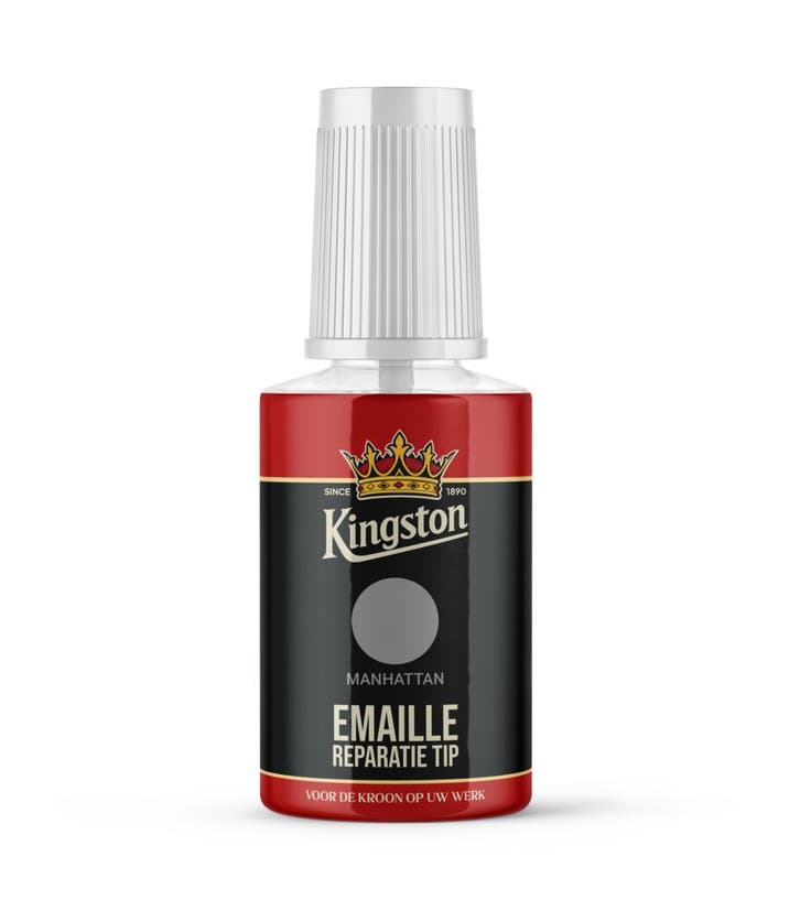 Kingston emaille reparatie tip hoogglans, 20 ml, manhattan, Doe-het-zelf en Verbouw, Verf, Beits en Lak, Nieuw, Verzenden
