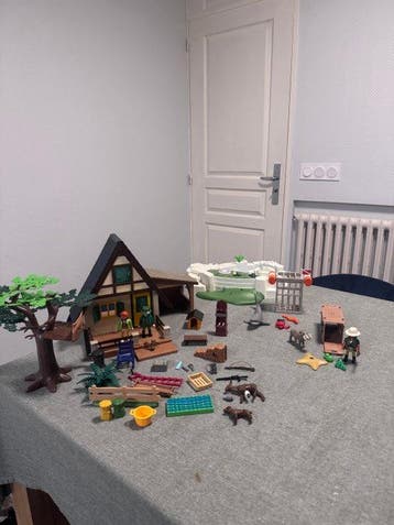 Playmobil - Playmobil 4207 Maison forestière, 4500 cage à