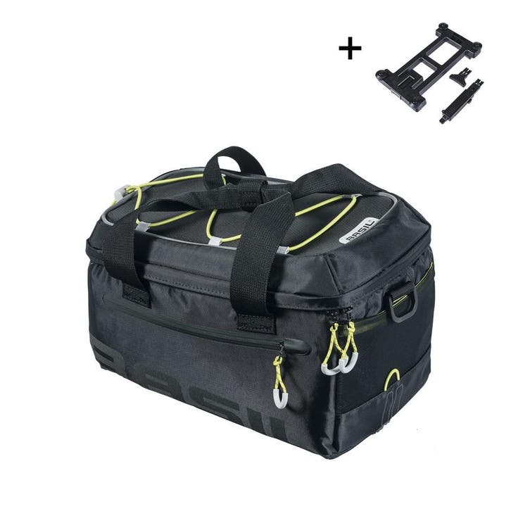 Basil Basil Miles MIK Trunkbag Fietstas 7L – Zwart/Lime – Wa, Fietsen en Brommers, Fietsaccessoires | Fietstassen, Nieuw, Verzenden