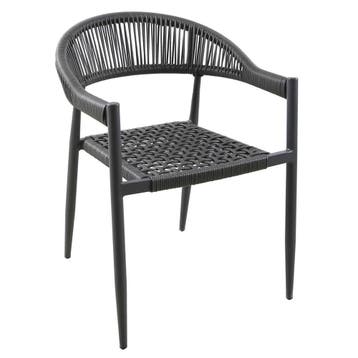 Stoel | VOLGA | Aluminium Rotan/Aluminium | Grey |, Verzenden, Nieuw in verpakking