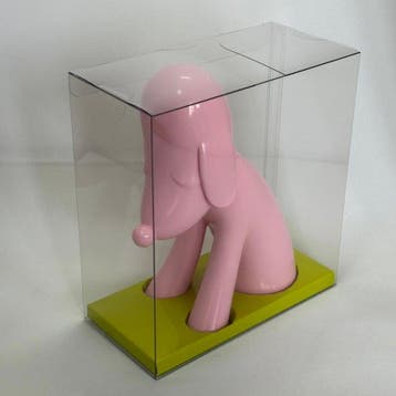 Yoshitomo Nara (1959) - sculptuur, Aomori Dog Piggy Bank