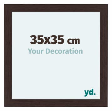 Fotolijst 35x35 cm - Eiken Donker - MDF - Como, Verzenden, Nieuw