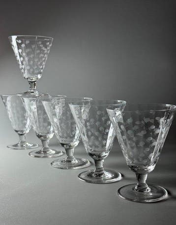 Verreries Doyen - Drinkset - Dienst YVETTE - Kristal - ART