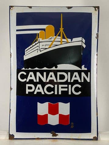 CANADIAN PACIFIC - Reclamebord - 60x40cm - Gemaakt van dikke