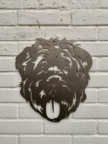Wanddecoratie Bouvier des Flandres | 35 cm 32 cm, Verzenden, Nieuw