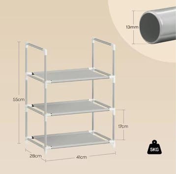 Ruimtebesparend Smal Schoenenrek met 3–8 Lagen, Huis en Inrichting, Kasten | Schoenenkasten, Verzenden, Nieuw