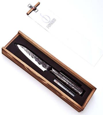 Santoku Knife - 440C Japanese Stainless Steel - Forged and