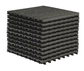 Set van 11 WPC Terrastegels 30×30 cm – Waterbestendig Houtef, Verzenden, Nieuw