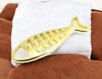 DQ metaal hanger vis 40x13mm goudkleur (Nikkelvrij) (Bedels), Ophalen of Verzenden, Nieuw, Bedel