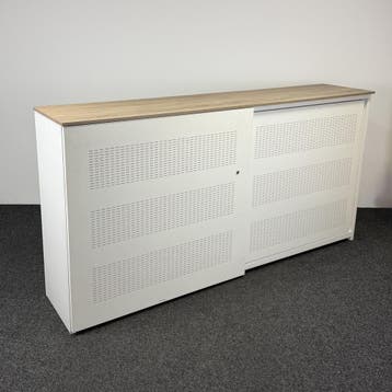 Akoestische Schuifdeurkast - Wit | 123 x 240 x 50 cm, Huis en Inrichting, Kasten | Overige, Ophalen of Verzenden, Gebruikt