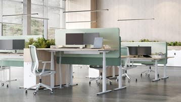 Q-Active zit/sta bureau | 160 x 80cm | Houtgroep 1, Nieuw