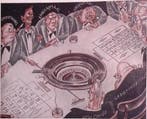 Kapitalisme afgebeeld als Straperlo op spotprent (Lithos), Antiek en Kunst, Verzenden