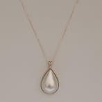 Zonder minimumprijs - Hanger - 18 karaat Geel goud Parel -, Sieraden, Tassen en Uiterlijk, Antieke sieraden