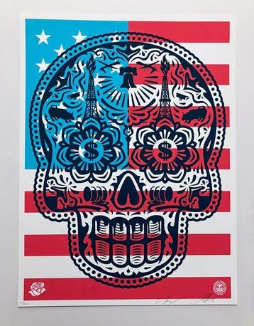 Shepard Fairey (OBEY) (1970) - Power and Glory Skull -
