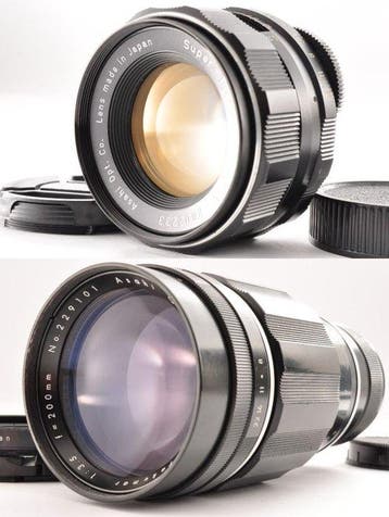 Pentax Takumar 3.5/200mm & Super Takumar 1.8/55mm Cameralens, Nieuw