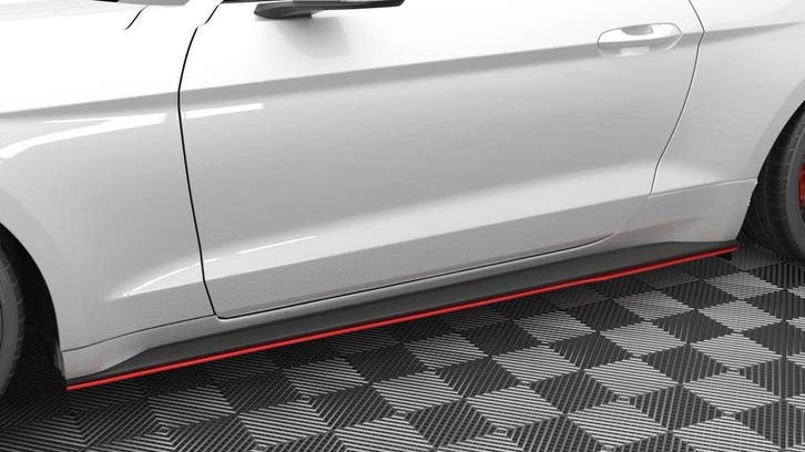 Maxton Side skirts diffusers V.2 Ford Mustang Mk6 Facelift -, Auto-onderdelen, Carrosserie en Plaatwerk, Nieuw, Verzenden