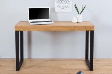 Design console OAK DESK 120cm eiken vintage metalen frame, Ophalen of Verzenden, Nieuw