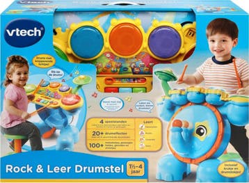 VTech Rock &amp; Leer Drumstel - Educatief Baby Speelgoed -, Ophalen of Verzenden, Zo goed als nieuw
