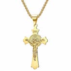 Fako Bijoux - Cubaans Kruis Jesus Voor Mannen - HD Ketting, Verzenden, Nieuw