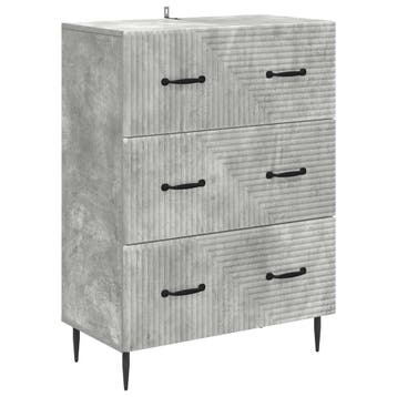 vidaXL Ladenkast Betongrijs 66 x 34,5 x 89,5 cm Bewerkt hout, Verzenden, Nieuw