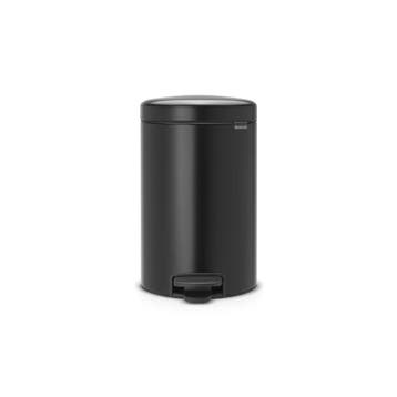 Brabantia Pedaalemmer newIcon 12 ltr - mat Zwart, Huis en Inrichting, Woonaccessoires | Prullenbakken, Verzenden, Nieuw