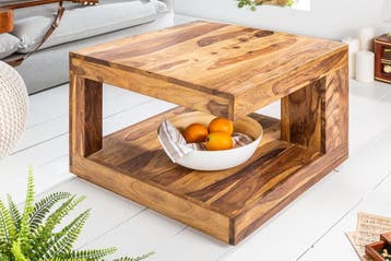 Salontafel van massief fijn hout GIANT 60 cm Sheesham Stone, Ophalen of Verzenden, Nieuw
