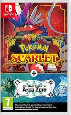 Pokemon Scarlet + the Hidden Treasure of Area Zero DLC (N..., Spelcomputers en Games, Ophalen of Verzenden, Zo goed als nieuw